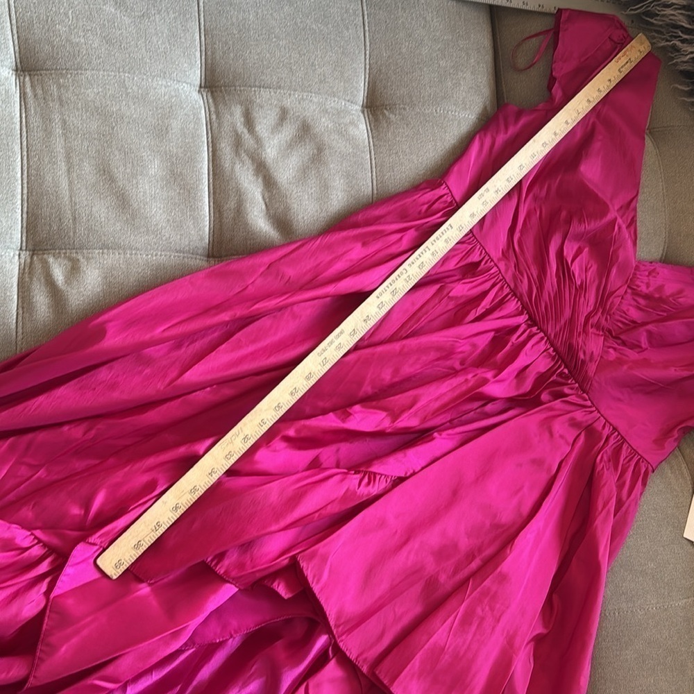 Mac Duggal Long Plus-Size Formal Dress 68525 sz 16W pink ruffle layered gown NWT - Picture 11 of 16